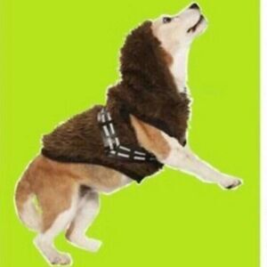 Petco Star Wars Chewbacca Brown Furry Hooded Jacket. Size Large.